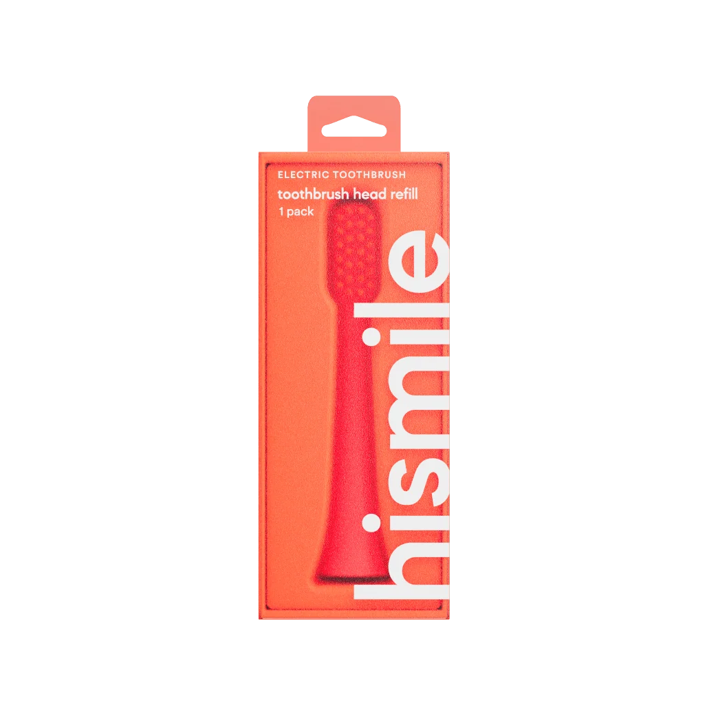 Toothbrush Replacement Heads - Bright Red